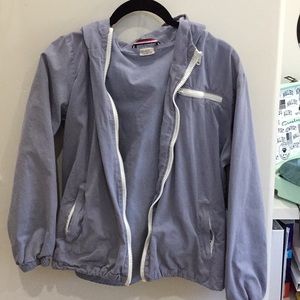 baby blue brandy melville windbreaker